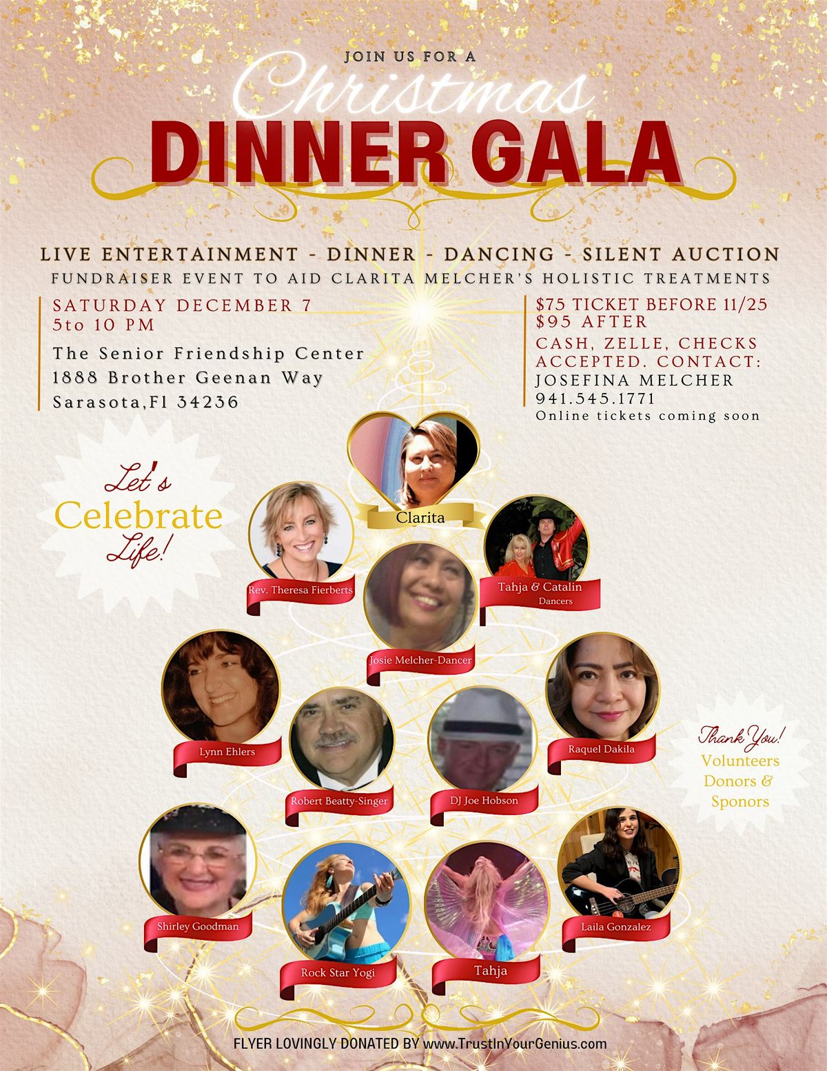 Christmas Dinner Gala ~ Fundraiser for Clarita