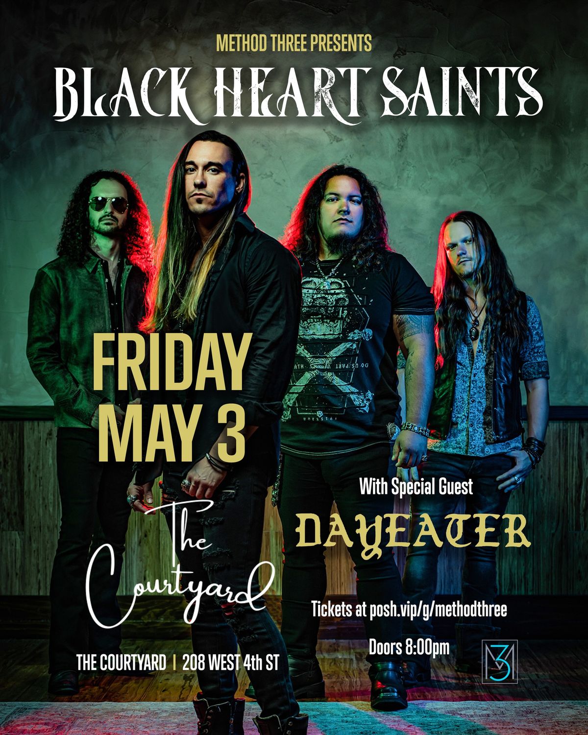 Black Heart Saints with Dayeater at The Courtyard ATX 05\/03