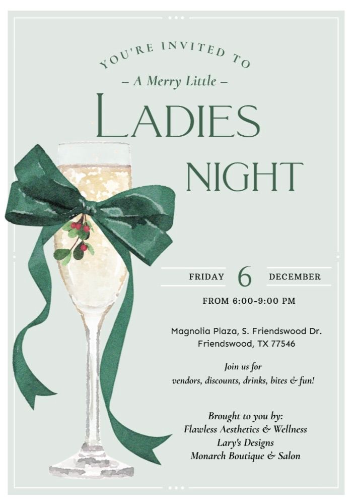 MERRY LITTLE LADIES NIGHT \u2728\ud83c\udf84\ud83c\udf78\u2764\ufe0f