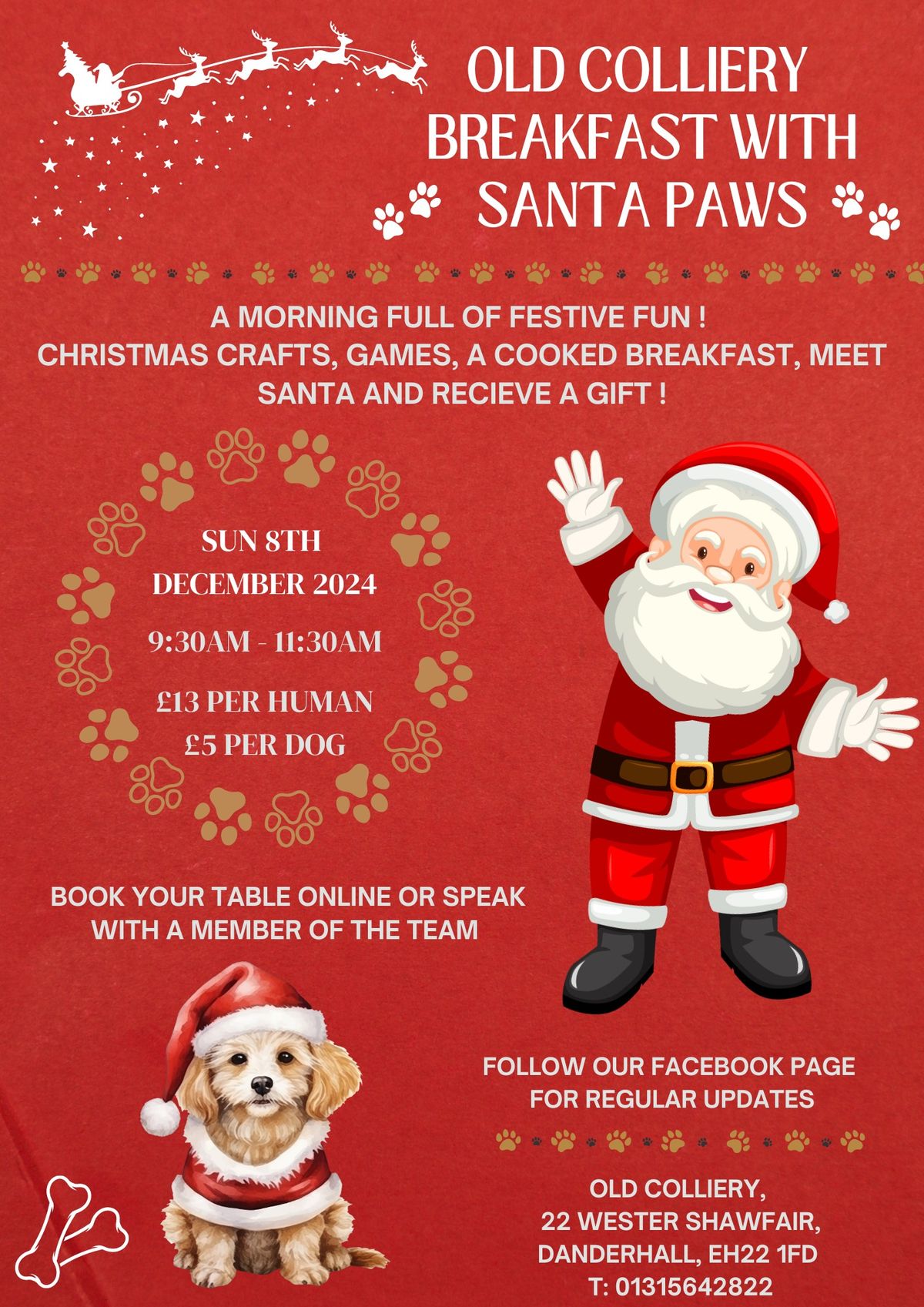 Breakfast with Santa Paws \ud83c\udf85\ud83c\udffc\ud83d\udc3e