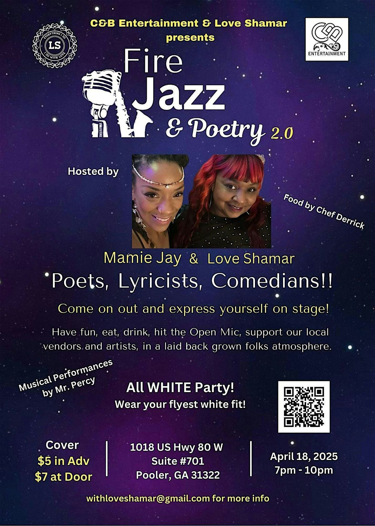 The Grown & Fly All White Party-Fire Jazz & Poetry 2.0