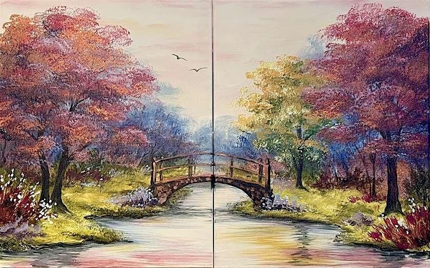 Valentines Paint and Sip Event - Meet Me At The Bridge - St. Charles, IL