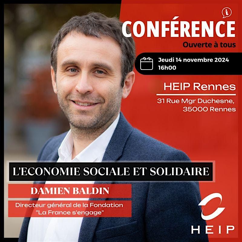 Conf\u00e9rence :  L'\u00c9CONOMIE SOCIALE ET SOLIDAIRE