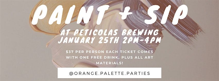 Paint and Sip at Peticolas Brewing