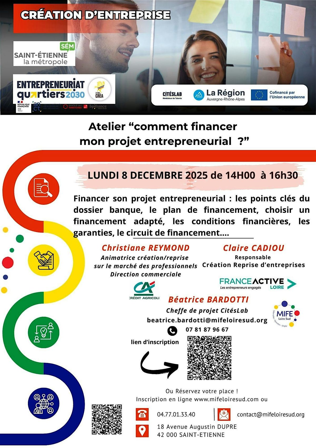 Atelier "Comment financer mon projet entrepreneurial ?"