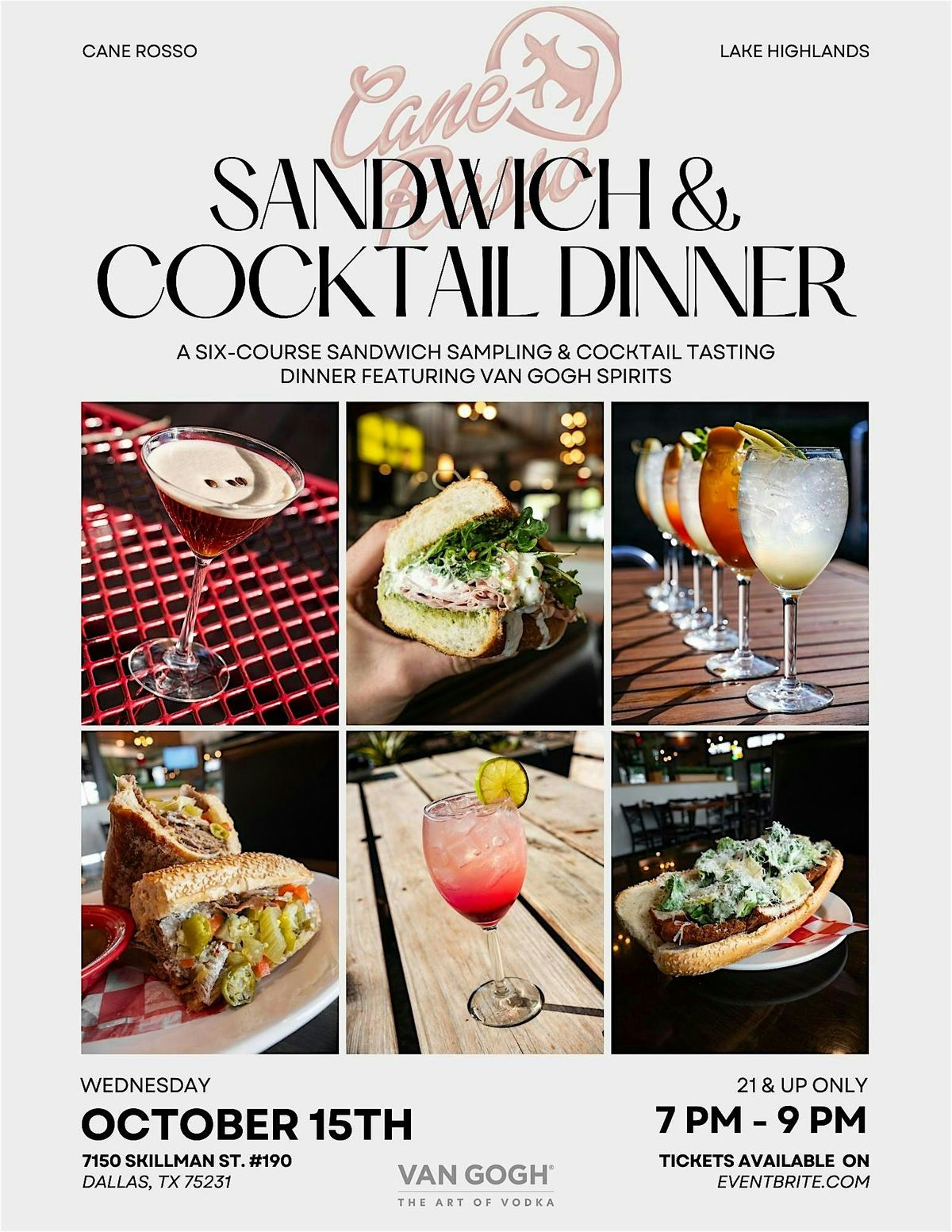 Sandwich & Cocktail Dinner