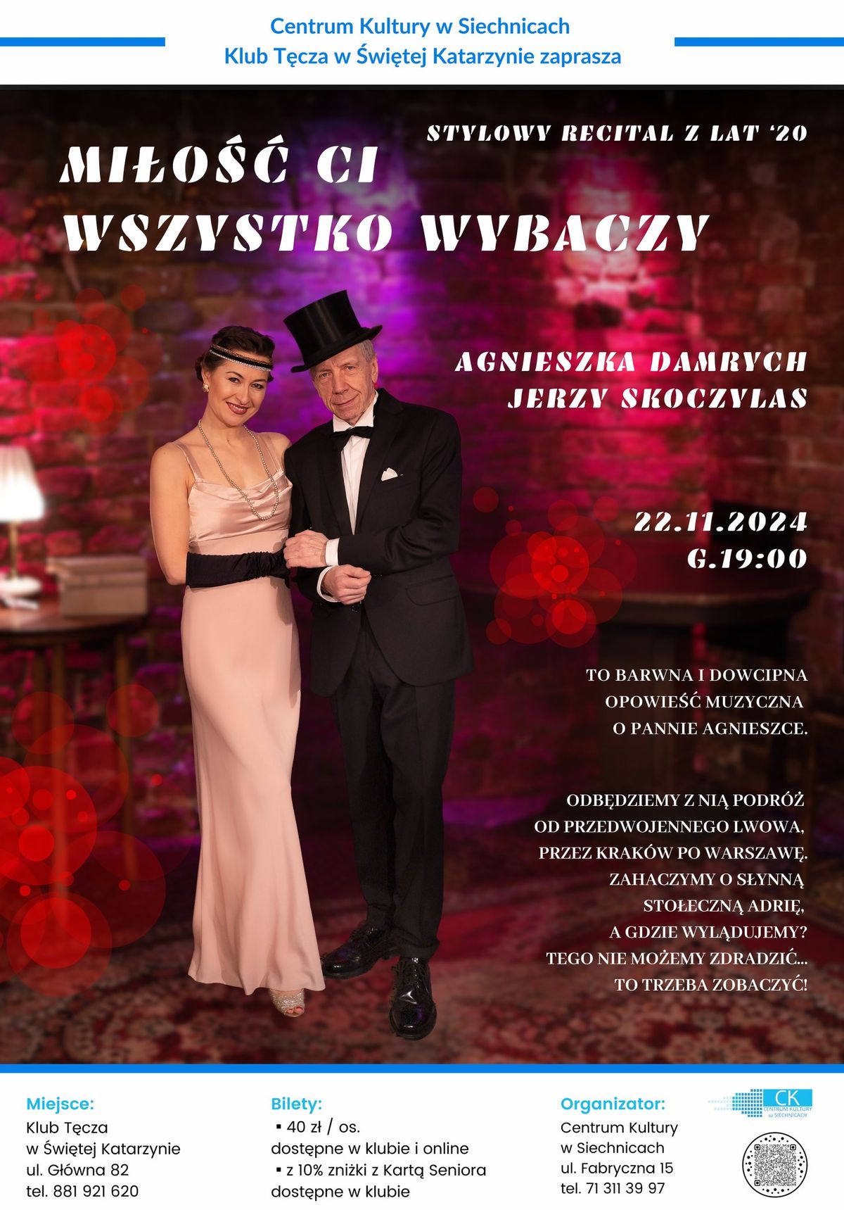 MI\u0141O\u015a\u0106 CI WSZYSTKO WYBACZY | recital Agnieszki Damrych i Jerzego Skoczylasa