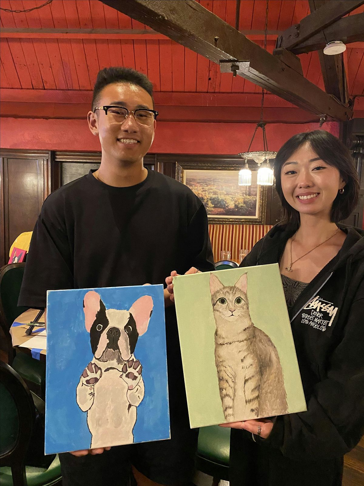 Paint your Pet in San Clemente! Drink included & Custom Traced Canvas