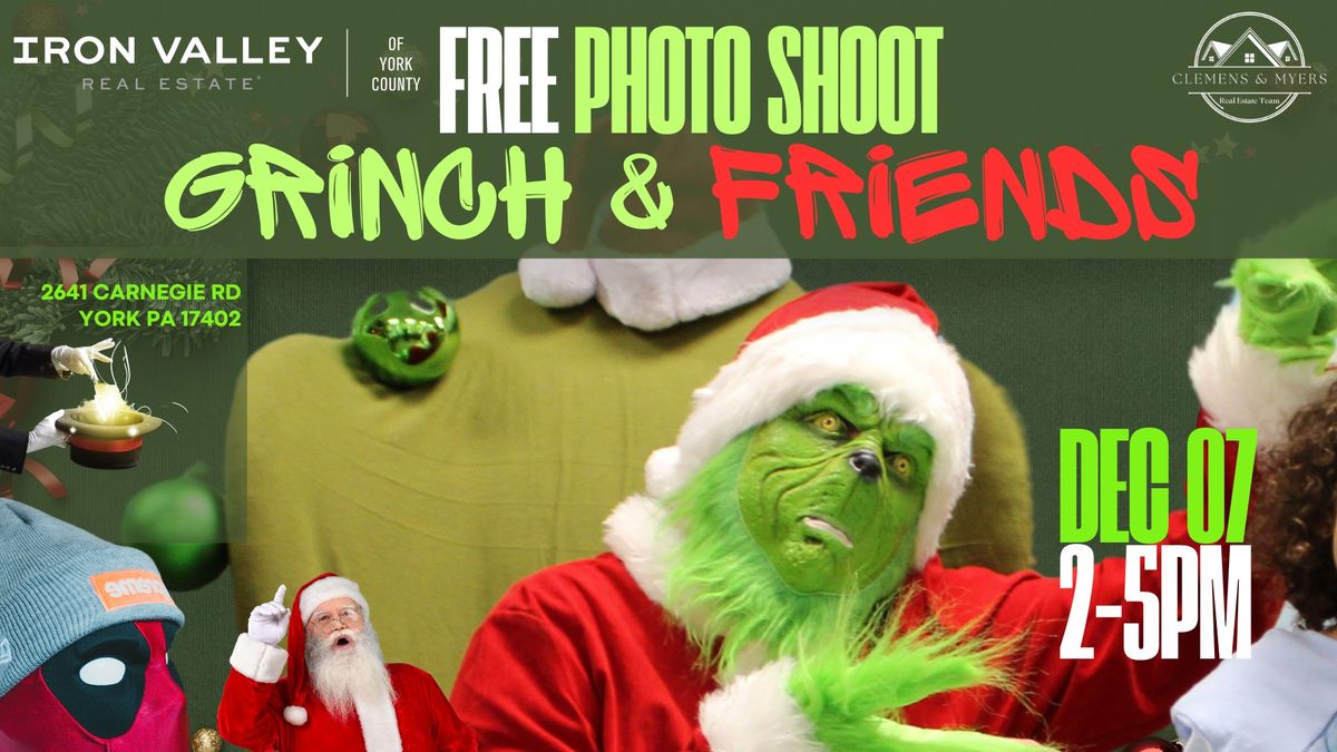 2nd Annual Free Photo Shoot with Grinch AND Friends!