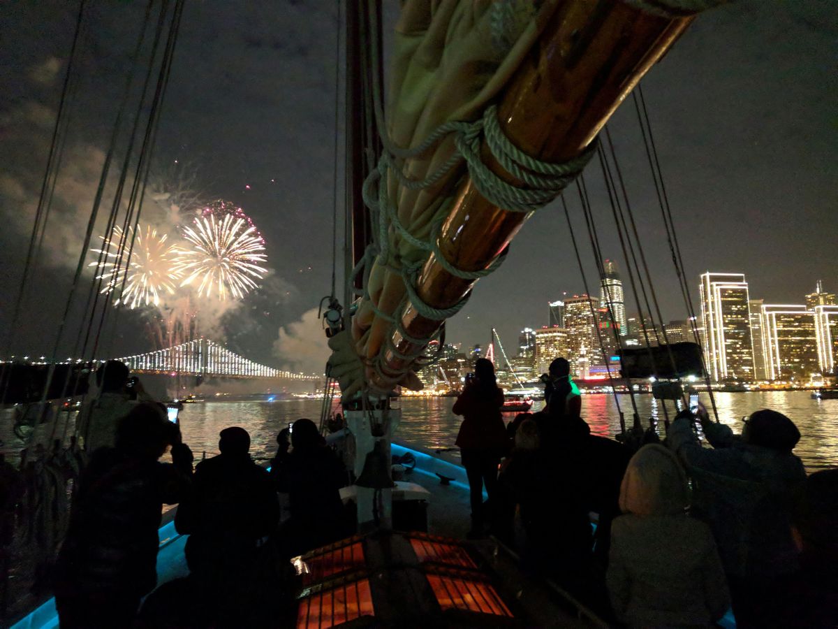 New Year's Eve Fireworks Sail on San Francisco Bay 2025