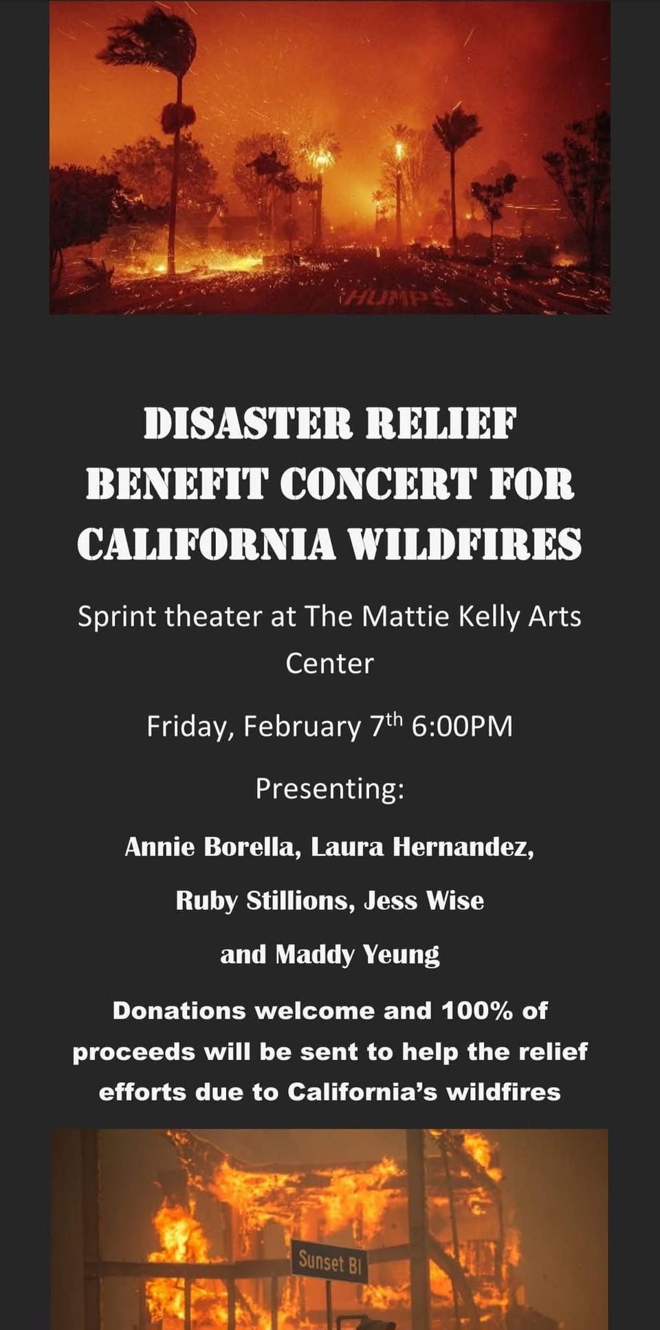 Benefit Concert for California Wildfires