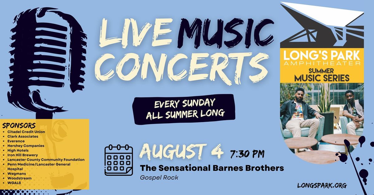 Summer Music Series with The Sensational Barnes Brothers