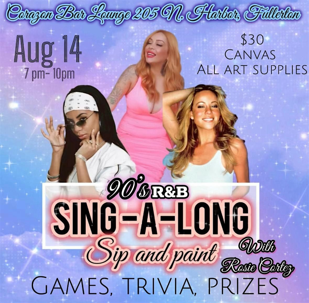 90'S R&B Sip and Paint Sing Along