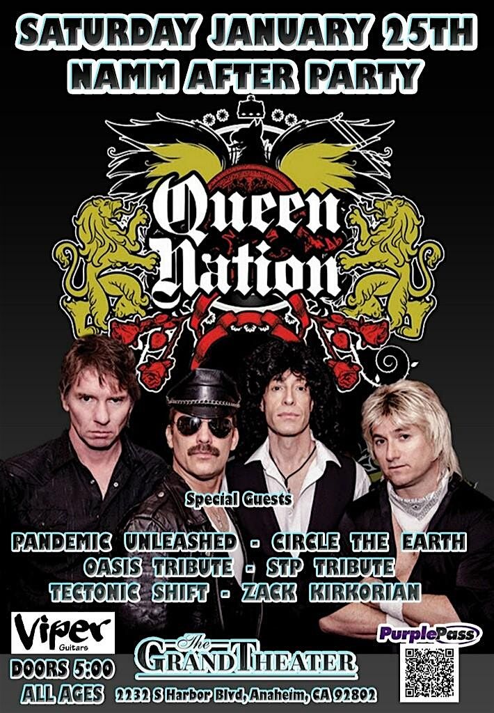 NAMM AFTER PARTY WITH QUEEN NATION WITH SPECIAL GUEST ZACK KIRKORIAN