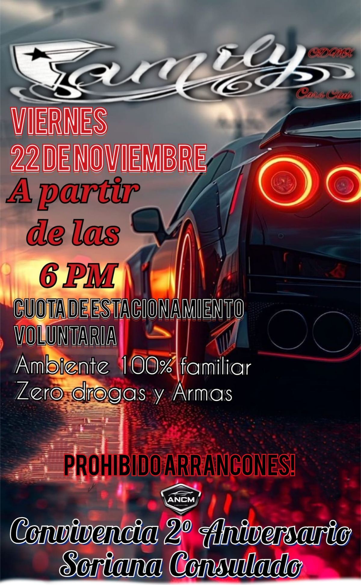 Segundo Aniversario FamilyCarsClubCDMX