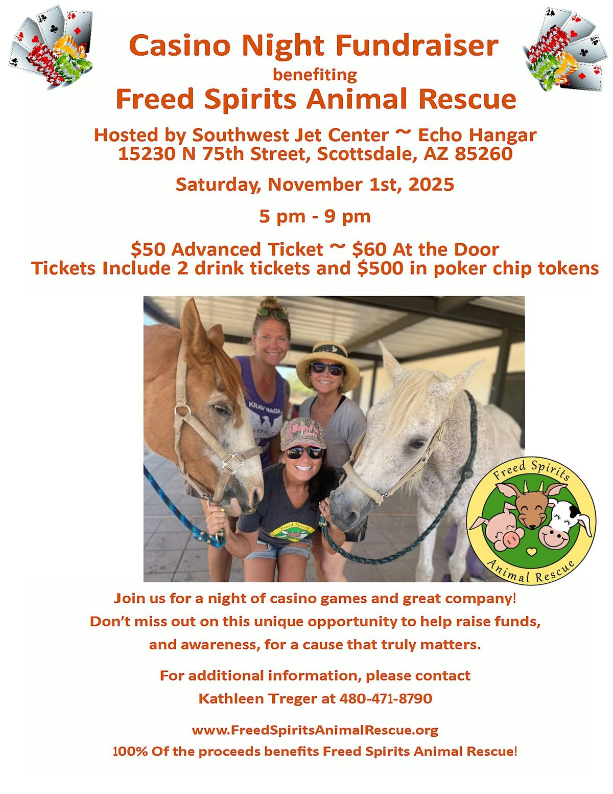 Casino Night benefiting Freed Spirits Animal Rescue