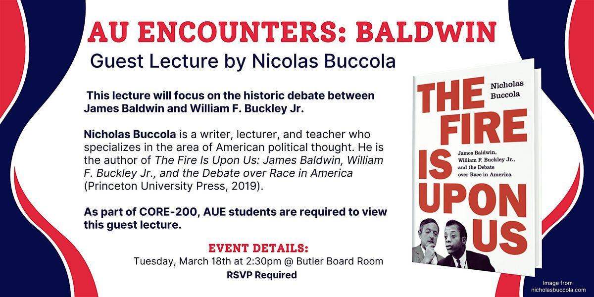 AU Encounters Guest Lecture: Professor Nicholas Buccola