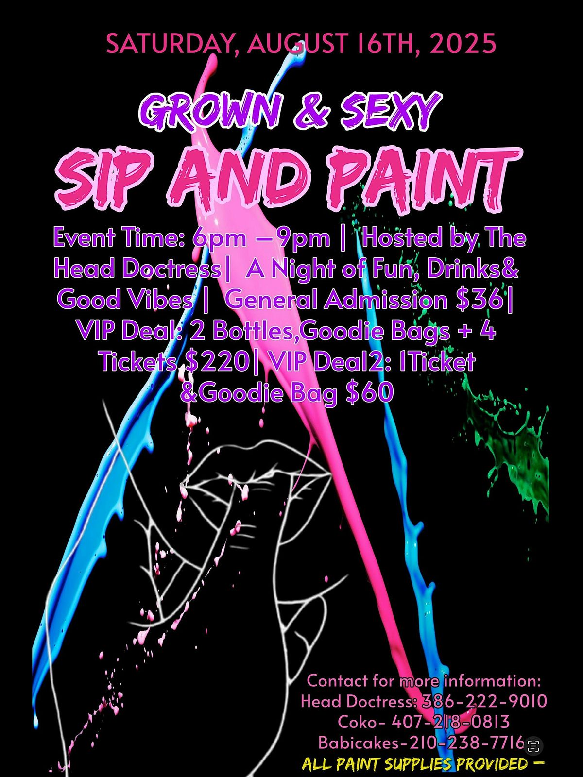 Grown & Sexy Sip & Paint