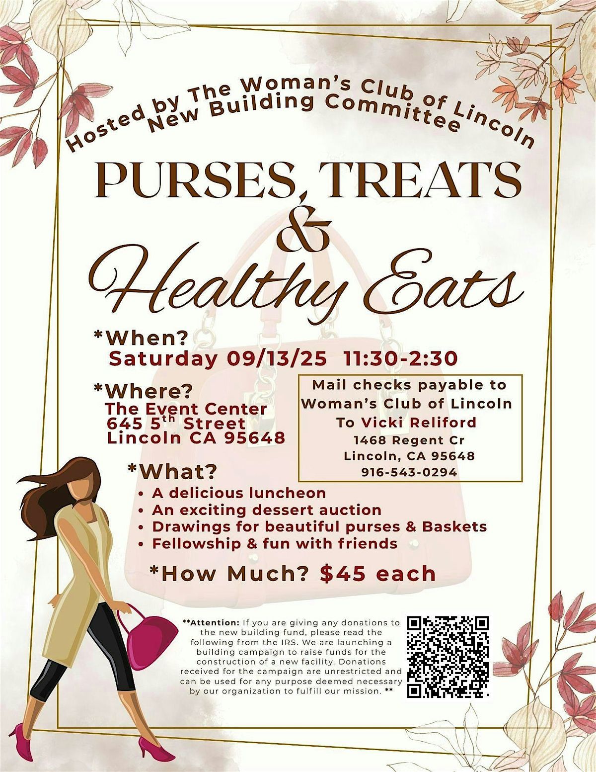 Purses, Treats & Healthy Eats