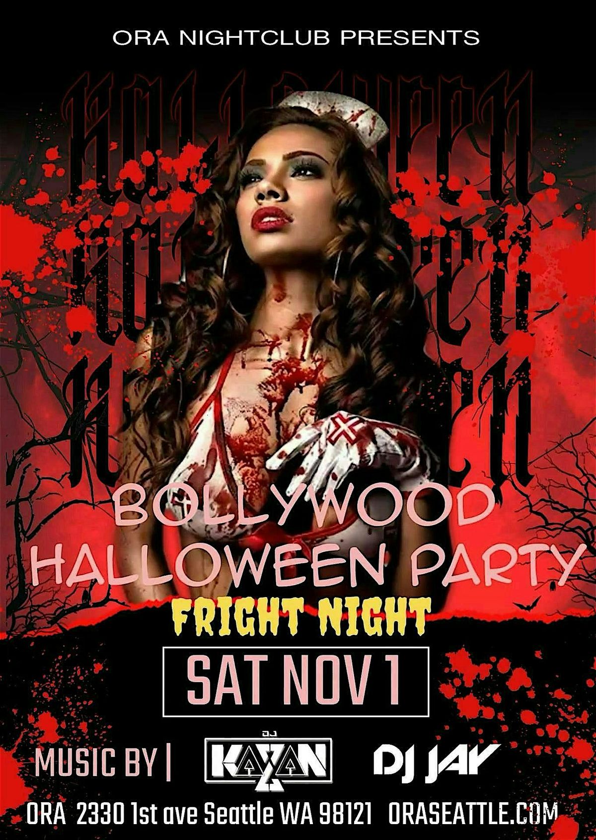 Bollywood  Halloween Party Fright Night  at Ora