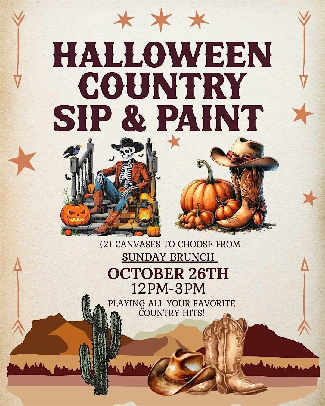 Halloween Country Brunch Sip & Paint