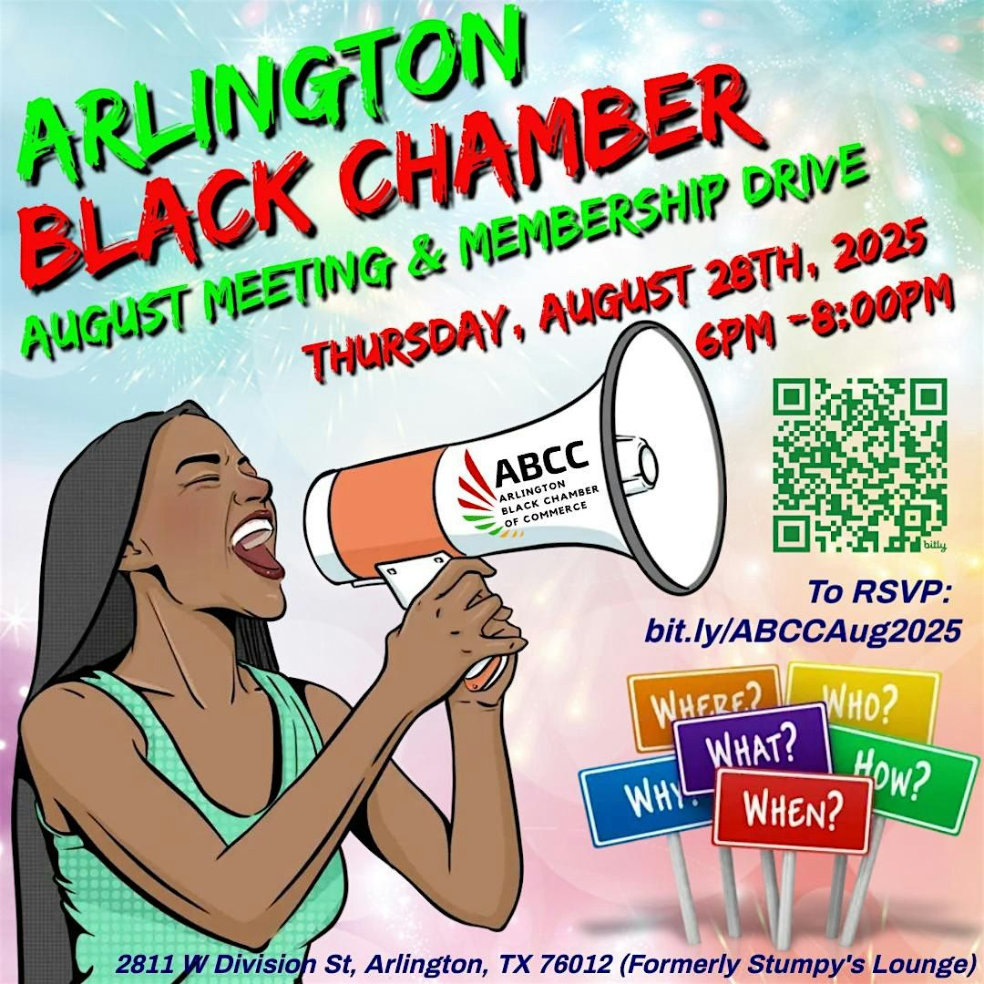 Arlington Black Chamber August Meeting & Membership Drive