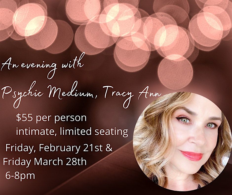 February 21st- Psychic Medium, Tracy Ann at the Grey Goat