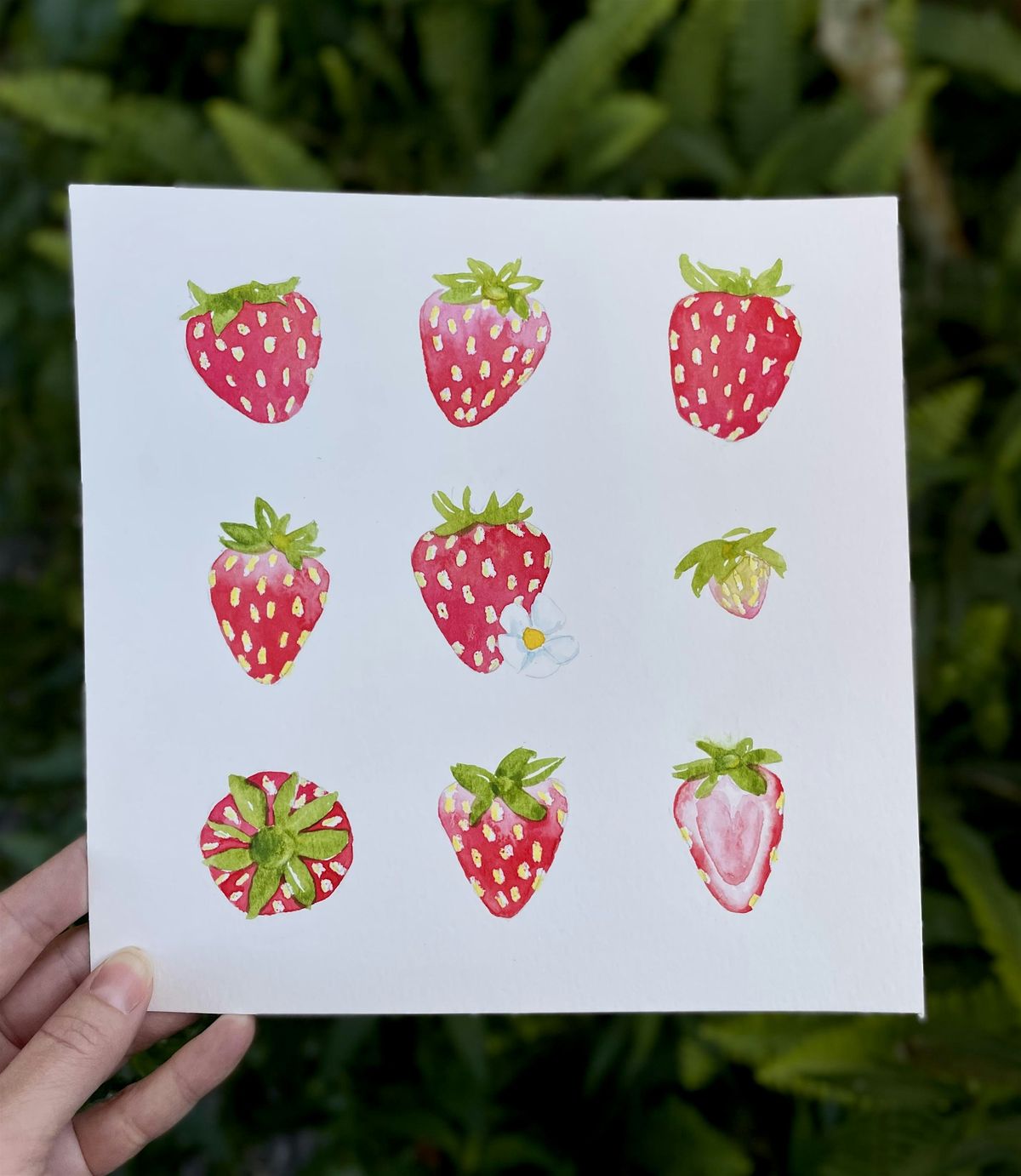 Watercolor Workshop: Strawberries