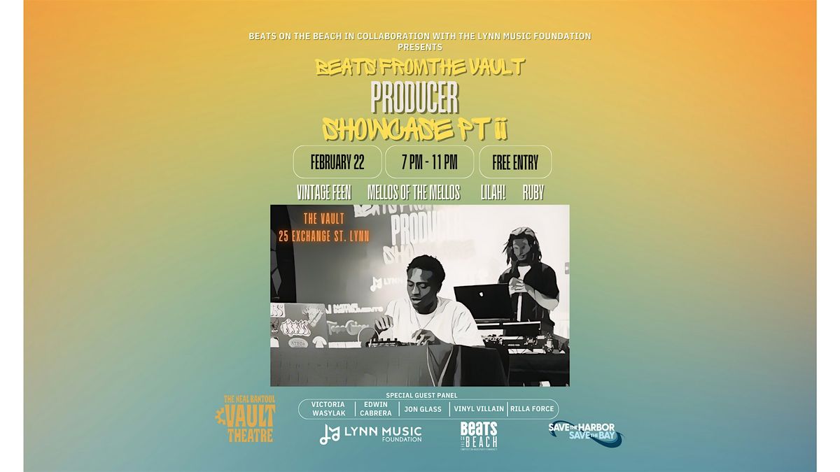 Beats From The Vault: Producer Showcase Ptii (FREE ENTRY)