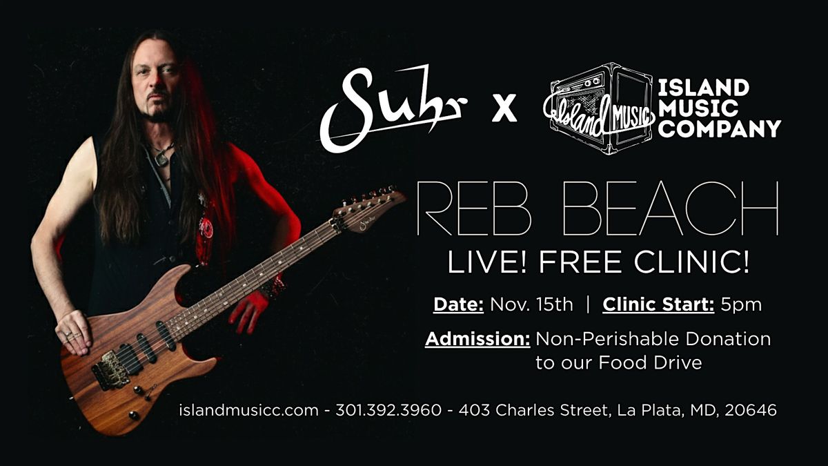 Reb Beach LIVE at Island Music Company