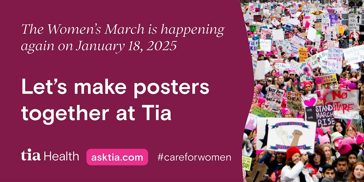 Make & March: Let's make posters together for the Women's March