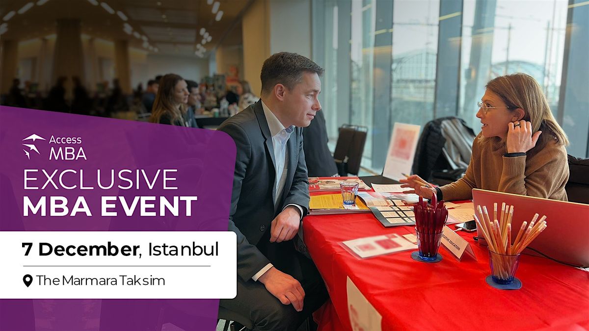 Access MBA event in Istanbul on 7 December!