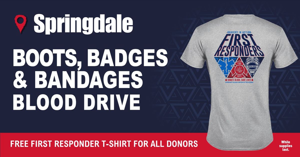 Springdale Boots, Badges, and Bandages Blood Drive