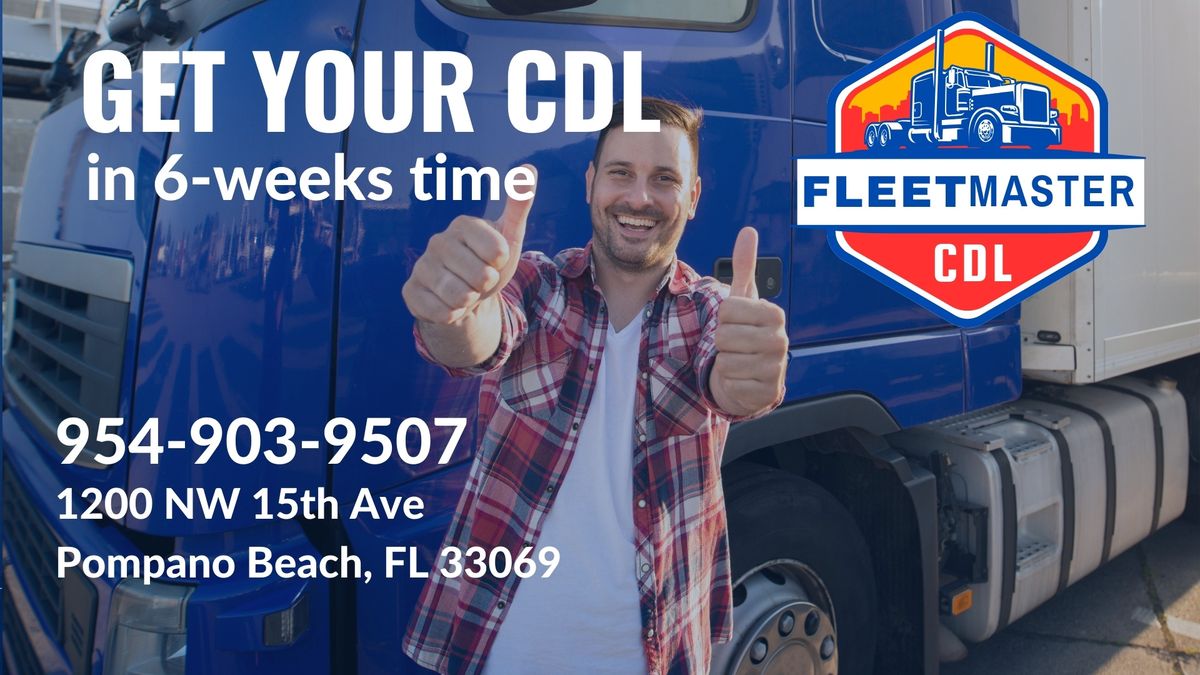 NEW CDL Class Starts Monday - Get Your CDL in 2 Weeks time - Join Now!