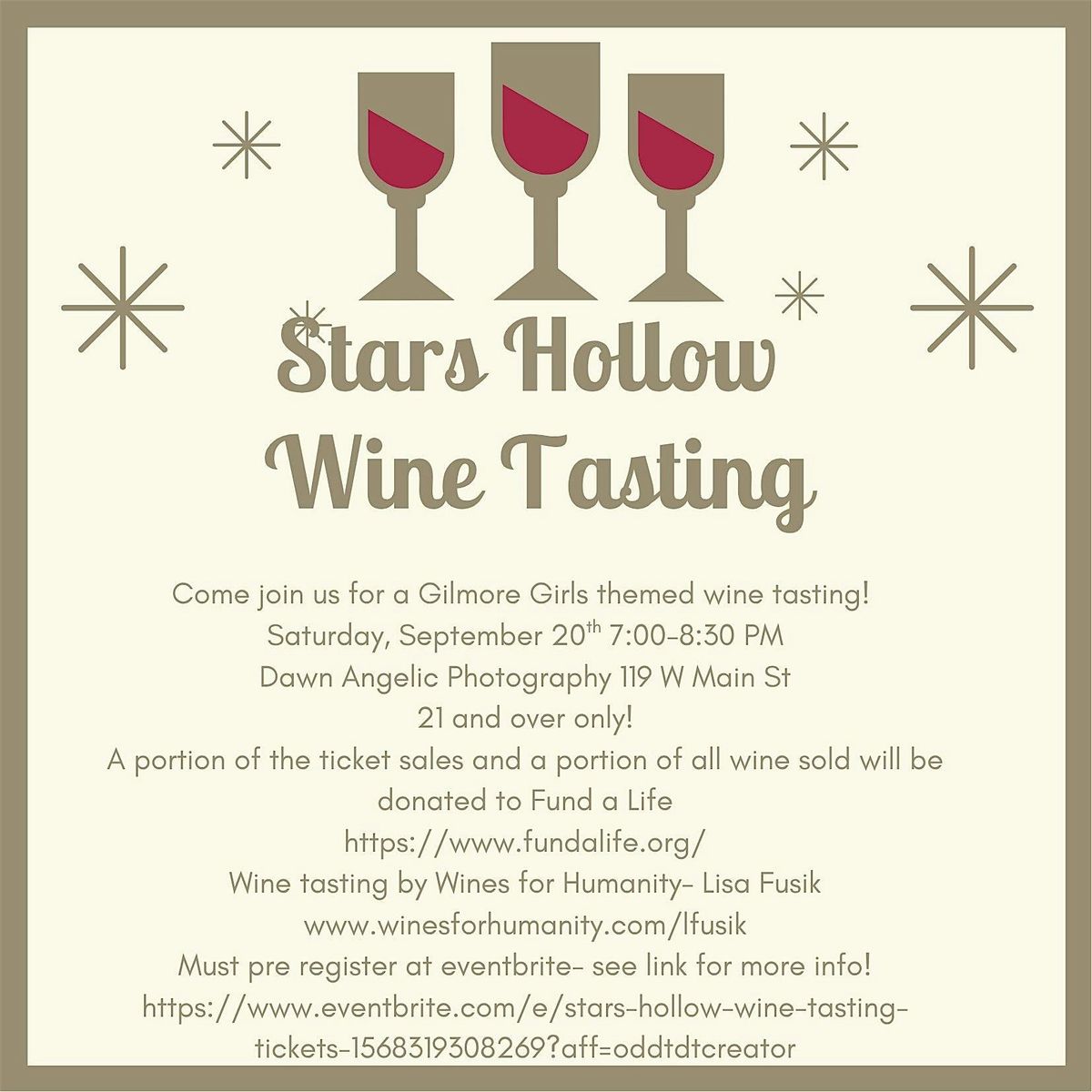 Stars Hollow Wine Tasting