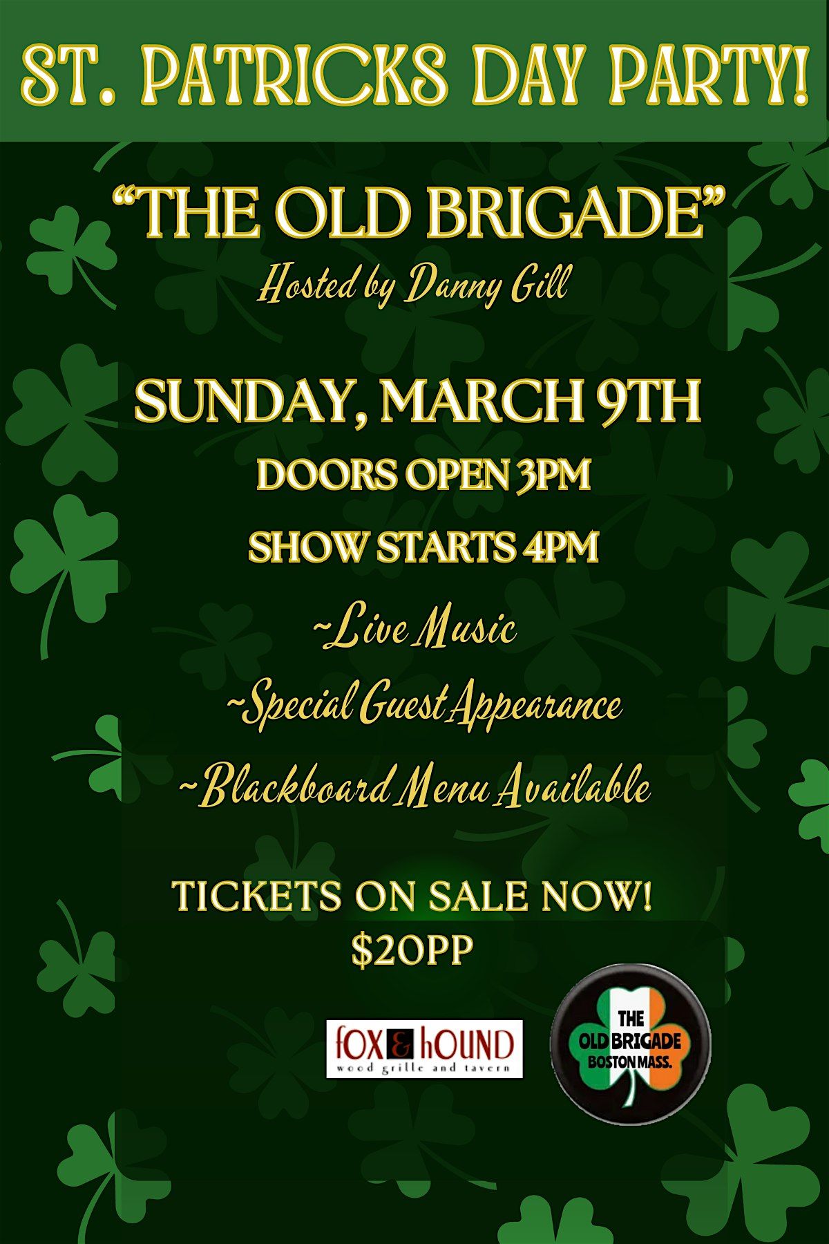 St. Patrick's Day Party with the Olde Brigade