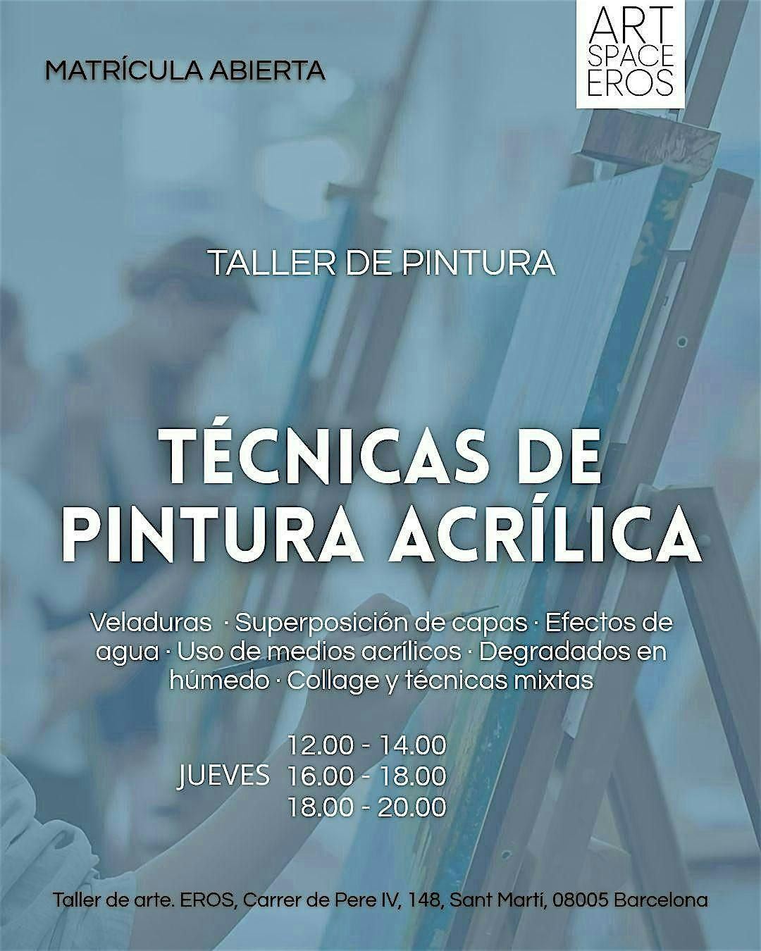 Taller de t\u00e9cnicas de Acrilica