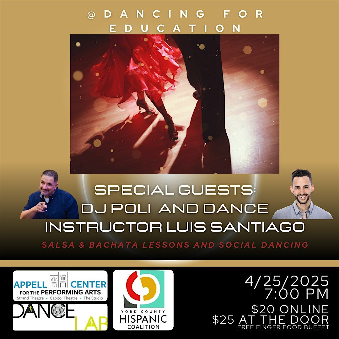 Dancing for Education with DJ Poli and Dance instructor Luis Santiago