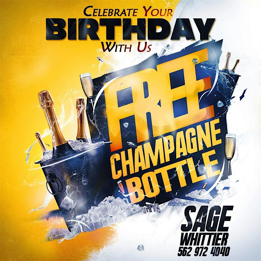 FREE CHAMPAGNE BOTTLE NOVEMBER  BIRTHDAYS . 562 972 4040