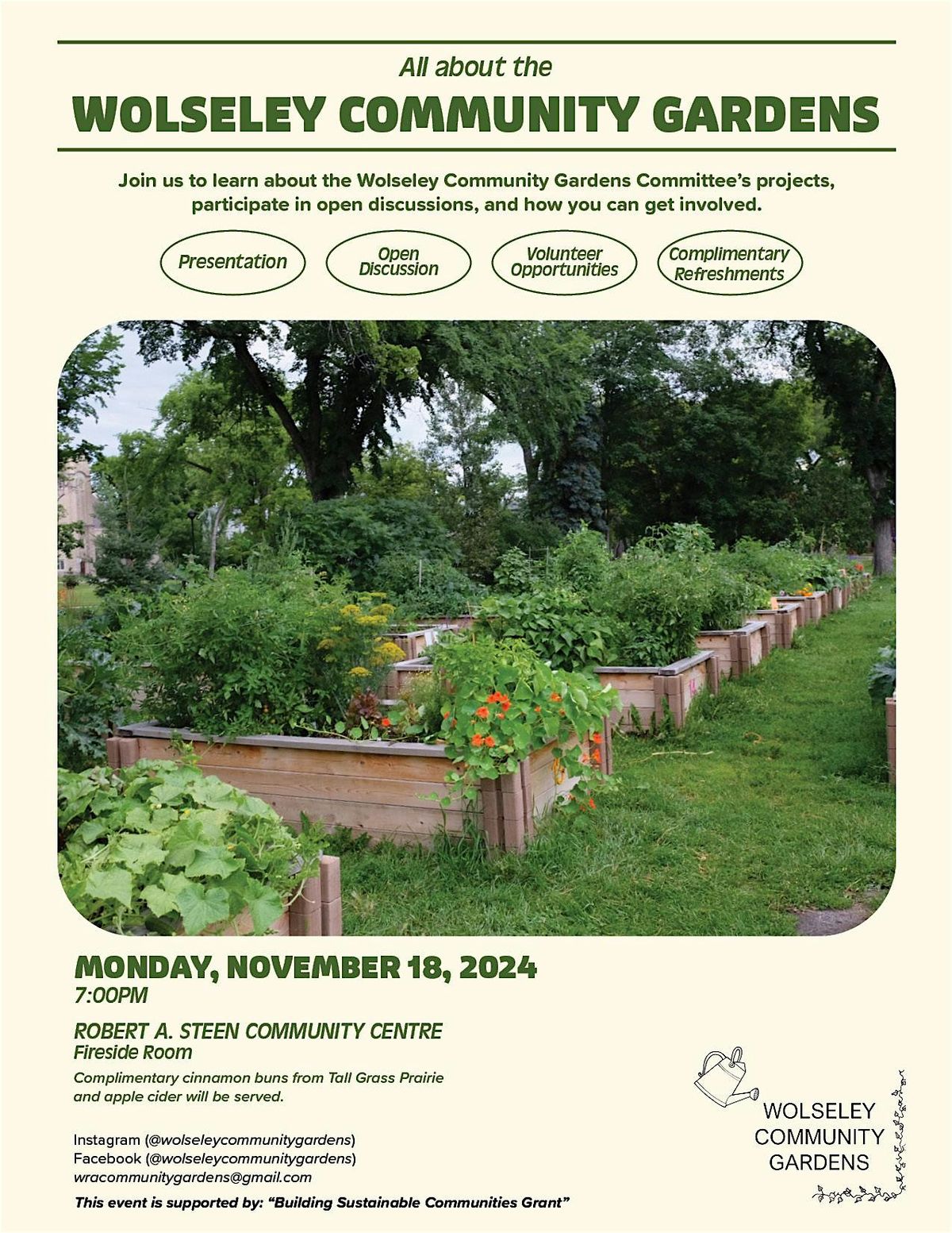 All about the Wolseley Community Gardens