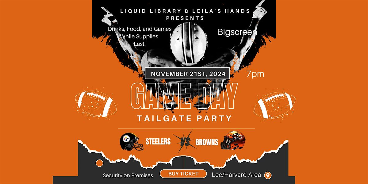 Steelers-vs-Browns Pre-Game Tailgate Party