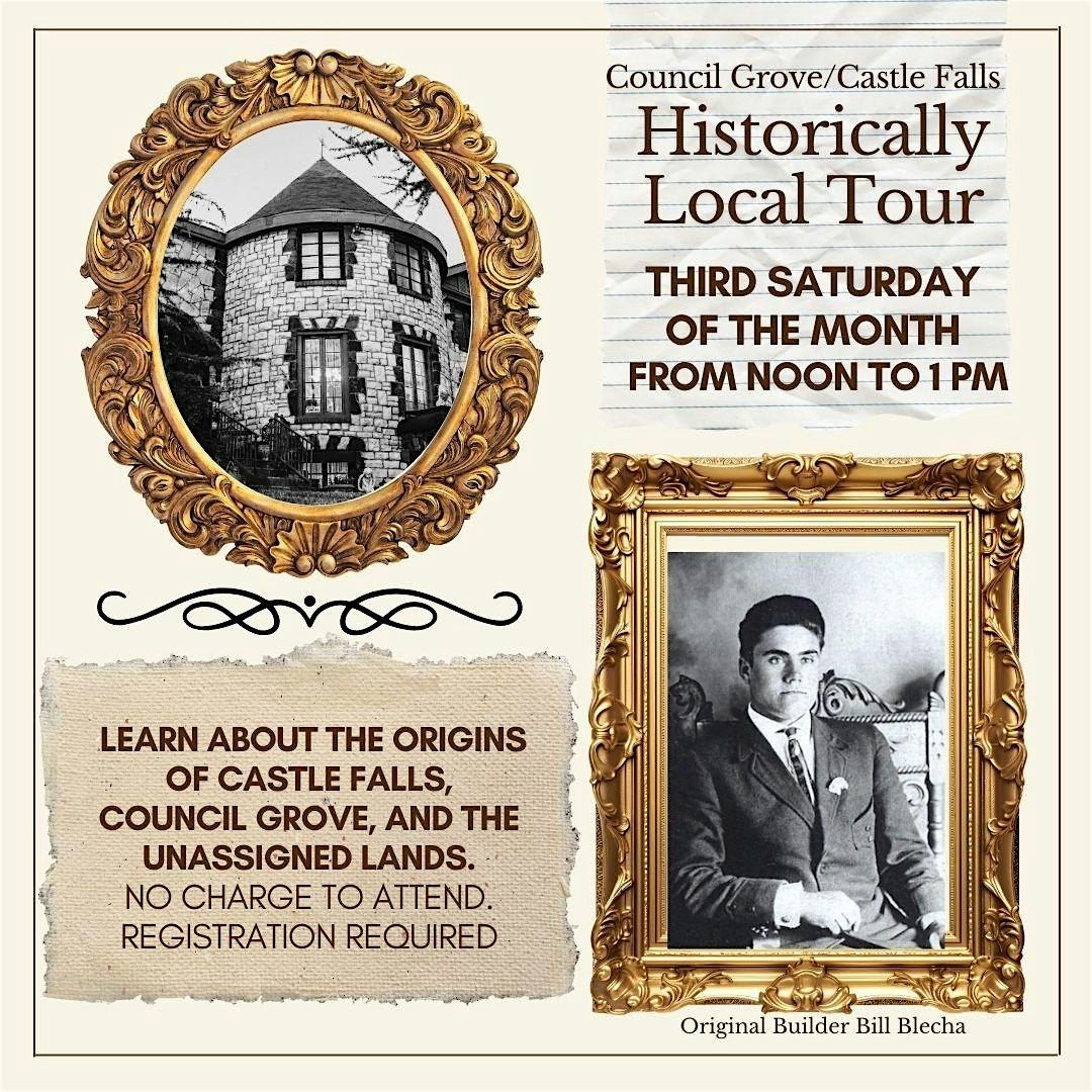 Castle Falls\/Council Grove Historically Local Tour on Sat, Sep 20, 2025