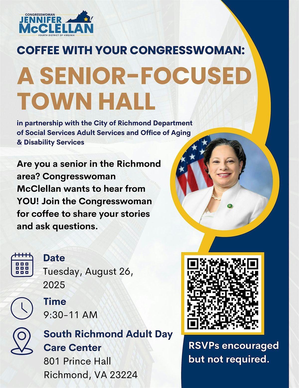 Senior Conversation with Congresswoman McClellan