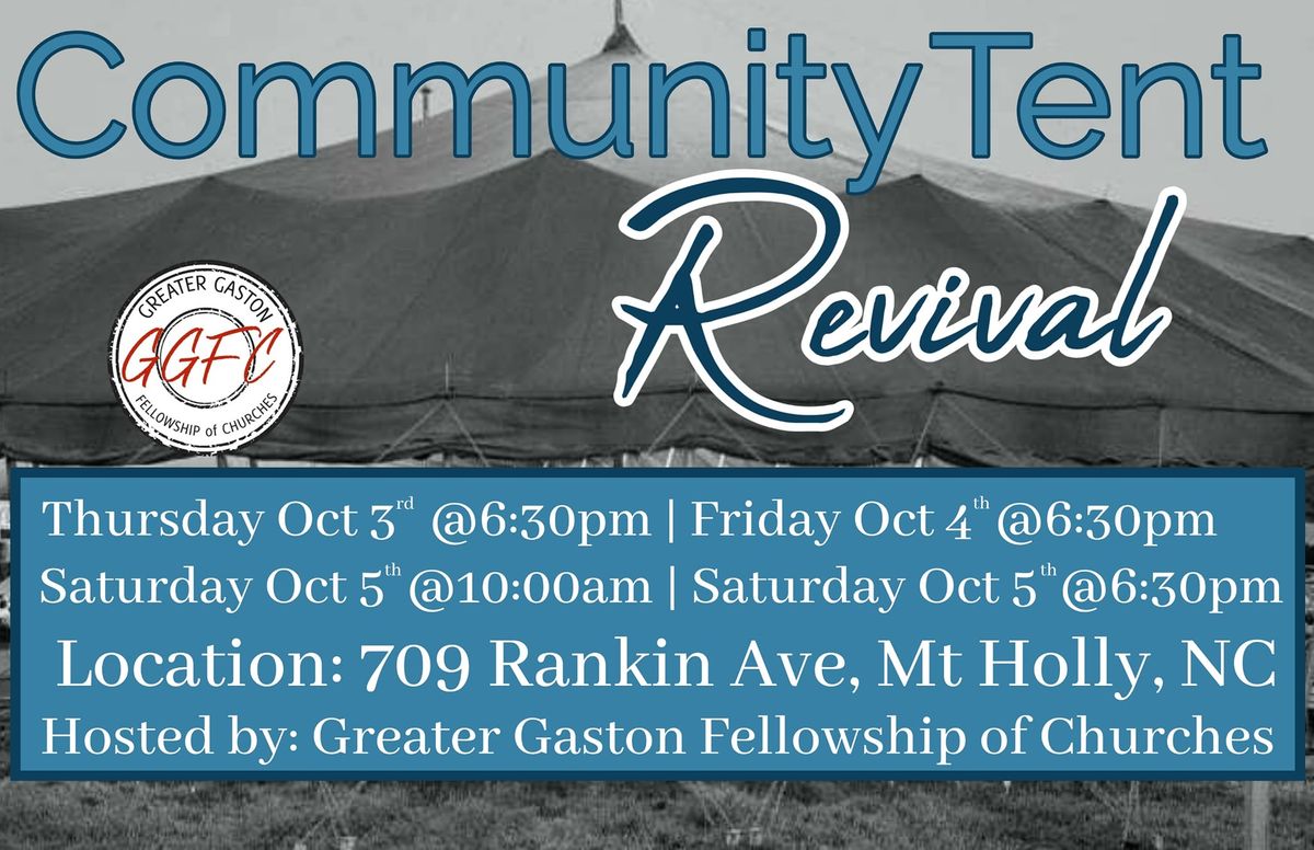 Community Tent Revival - 6:30pm Nightly 