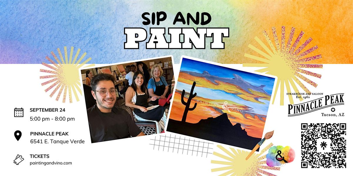 Cactus Sunset Paint and Sip at Pinnacle Peak