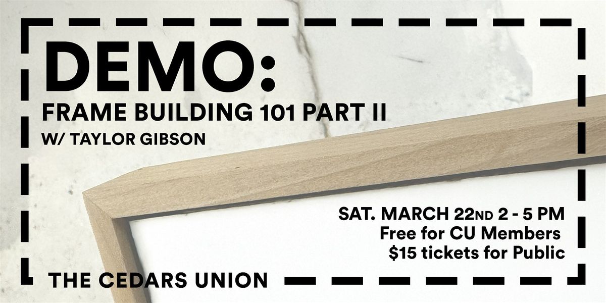 Frame Building 101 - Part 2 Framing Artwork w\/ Taylor Gibson