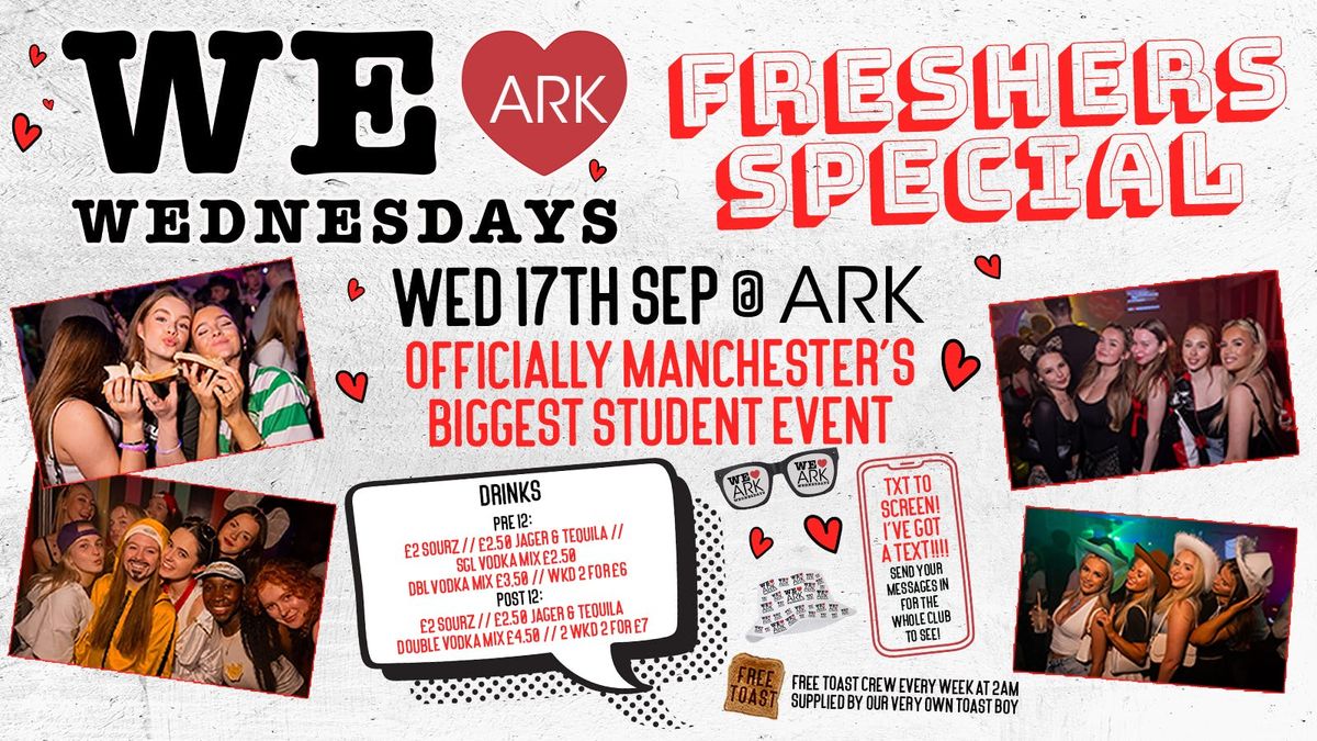 WE LOVE \u2764\ufe0f WEDNESDAYS - Manchester's Biggest Student Night IS BACK!!!