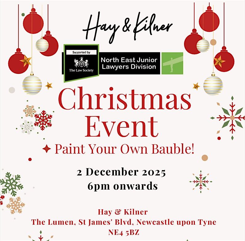 JLD Christmas Event- Paint Your Own Bauble!