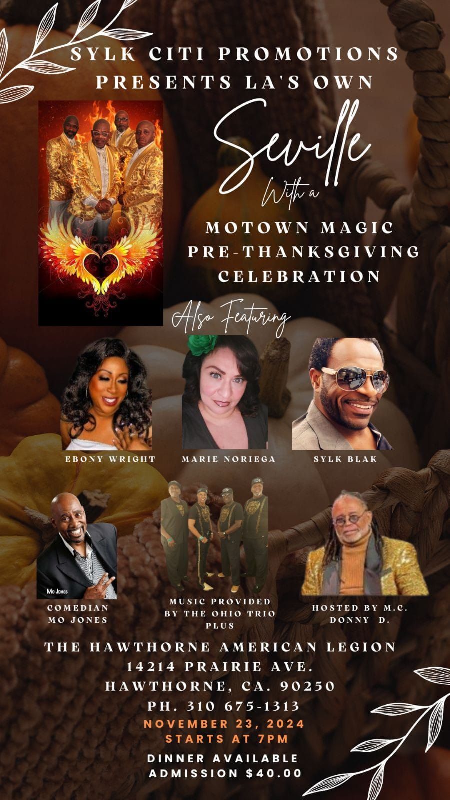 Motown Magic Pre-Thanksgiving Celebration 