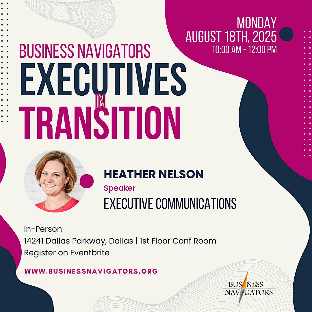 August 18th Executives in Transition